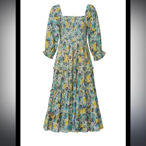 Lock Shack Fancy Blue Capri Dress XS - Picture 11 of 12